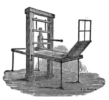 picture showing old printing press